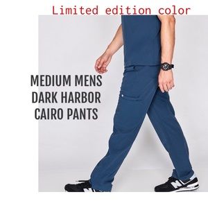 Mens figs scrub pants dark harbor